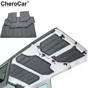Headliner Hardtop Heat Insulation Cotton Kit for Jeep Wrangler 2012-2017 JK, 4Dr