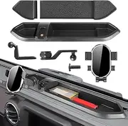Car Phone Holder Center Console Organizer For Jeep Wrangler JL JLU 2018 2019 2020 2021 2022 2023，Gladiator JT 2020-2023 Auto Accessories Screen Bracket Interior Decoration mobile Mount case accessory