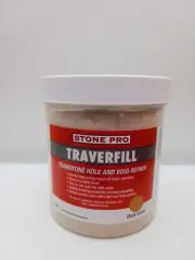 Stone Pro Traverfill - Travertine Hole and Void Repair - 1 Pound - Dark