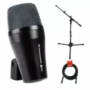 Sennheiser E902 Cardioid Dynamic Microphone w/ Tripod Mic Stand & XLR Cable