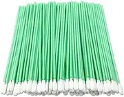 Pack of 200 Cleaning Swabs, Foam Cleaning Sticks for Optical Lens, Inkjet Printer, Arts and Crafts, Optical Lens, Printer, Car Detail, Print Head, Camera Green