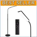 15W LED Floor Lamp with Remote & Touch Control - Adjustable 3000K-6000K Lighting