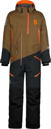 Scott DS-I Dryo 2023 One Piece Snowmobile Suit, black-brown, Size XL for Men Black Brown