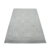4'1"x6'1" White Wash Peshawar Pure Wool Hand Knotted Oriental Rug G53928