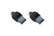 2PK Fox 40 Summit Sonik Blast CMG Whistle Accessory w Breakaway Lanyard Black