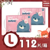 在飛比找PChome24h購物優惠-【韓國MOTHER-K】K-MOM 頂級超薄瞬吸紙尿布-L(