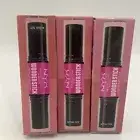 (3)NYX Professional Makeup Wonder Stick Blush - Light Peach and Baby Pink WSB01