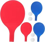 Kisangel Professional Pong Paddle Set Pcs Balls Lightweight Plastic Rackets for Boys and Girls Tennis Training Games