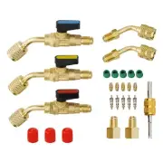 Versatile Adapter Set for R410A R134A R12 R22 Air Conditioning Systems