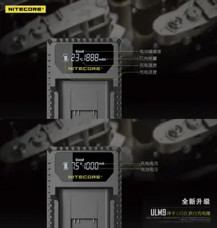 ＠佳鑫相機＠（全新）NITECORE液晶USB充電器ULM9 for LEICA #14464電池 M8/M8.2/M9