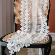 European Style Table Runner Lace Embroidery Vintage Tablecloth Cover Decor