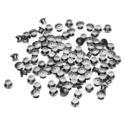 100pcs Metal Pin Backs Spring Loaded Pin keepers Locking Pin Keepers, Black