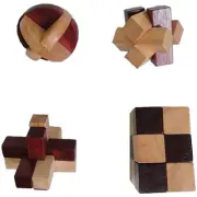 Solid Wood Mind Benders 3D Puzzles Mind Challenge Go Classic Game NEW