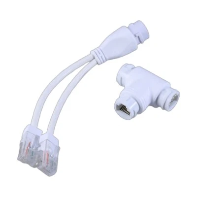 POE Splitters 1-To-2 Saving Networking Cable Three-way RJ45 Connectors Splitters
