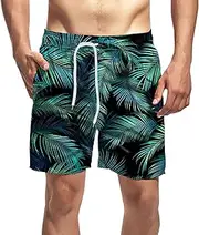 [Generic] Men's Summer Special Printed Beach Short Casual Loose Fashion Shorts Loose Tether Pockets Board Summer Soft Shorts Mens Size 32 Board Shorts