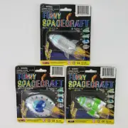 VTG Anime Funny Spacecraft Pull Back Toy Rocket Ship By WT HK SUPER RARE NEW