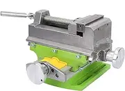 3 Cross Sliding Drill Press Vise Flat Tongs 2 Way X Y Bench Clamp for Woodworking Metalworking