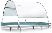 Intex 28054E Protective UPF 50 Plus Easy to Install Waterproof Canopy Cover for 9 Foot or Smaller Rectangular Swimming Pools, Grey