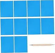 Gogogmee Beginner to Pro: 10pcs Water-Soluble Cross Stitch Vellum Carbon Transfer Paper with Embossing Pen for Easy Pattern Transfer