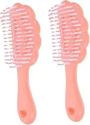 Dog Grooming Brush for Small Dogs Ergonomic Handle Ribbed Design Dander Removal Durable Pet Grooming Tool for Shedding Maintaining Healthy