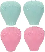 WRITWAA 4pcs Makeup Brush Case Holder Silicone Travel Brush Cover Cosmetic Organizer
