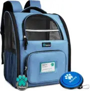 Deluxe Pet Carrier Backpack for Small Cats and Dogs, Puppies | Ventilated