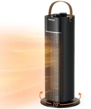 Abolee Space Heater, Electric Heater with Thermostat, 18 Inch Portable Heater...
