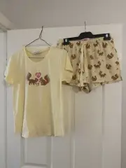 Peter Alexander Ladies Pyjama Set Cute Squirrels Small