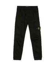 Stone Island Junior Compass-Motif Elastic Waist Trousers 8Y,6Y,14Y,12Y,10Y black