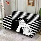 Cat Ribbon Orders Stretch Sofa Cover Lounge Couch Slipcover Recliner Protector