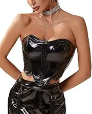 [Generic] Corset Tops for Women Lace Up Overbust Corset Bustier Underbust Bodyshaper Corset Top