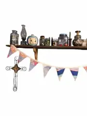 Vintage Quilted Pennant Banner Party String Flag Bunting