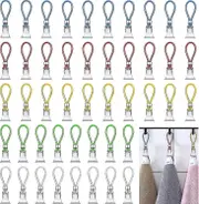 50pcs Towel Clips Metal Towel Holder Clips Dish Towel Hanger Dish Towel Clips Colored Towel Hook For Hanging