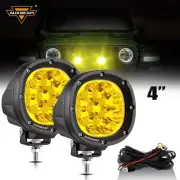 AUXBEAM 2X 40W 4" LED Work Light Bar Pods Spot Offroad Driving Lamps 4WD 4x4 ATV