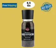 Wellsley Farms Whole Black Peppercorn Grinder, 6.5 oz. (N0 ship to CA)