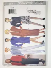 Butterick 4681 Sewing Pattern Jacket Skirt Pants Sizes 6 8 10 Women's Fashion
