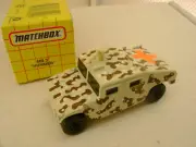 1993 MATCHBOX SUPERFAST MB 3 MILITARY TAN CAMOUFLAGE HUMMER NEW IN BOX