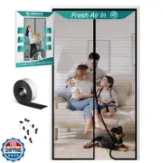 BONLACES Magnetic Screen Door with Upgraded PET Material Mesh- Easy Installat