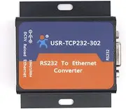 USR 10/20 Pcs USR-TCP232-302 Tiny Size Serial RS232 to Ethernet TCP IP Server Module Ethernet Converter Support DHCP/DNS with US Adapter (20 Pcs)