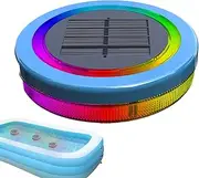 Solar Powered Floating Pool Lighting - RGB Colour Changing LED Pool Lighting, 1800mAh, UV Resistant, Waterproof, Solar Pool Lamp | Auto On/Off, Floating Light Show for On/Off