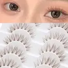 10 Pairs Natural Look Manga Lashes Japanese Cosplay Faux Mink Lashes for Women