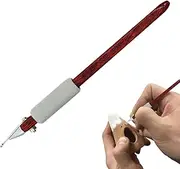 LeoLeozz Ceramic Carving Tools, Ribbon Clay Modeling Tools, Angle Adjustable Craft Modelling Tools, Non-Slip Clay Incising Tool for Trimming and Carving (A)