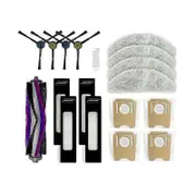 Wwxx Xh For Midea S8 / S8+ Plus Robot Vacuum Cleaner Replacement Spare Parts Main Side Brush Hepa Filter Mop Cloth Dust Bag [XC] As Shown