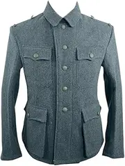 [militaryharbor] WW2 WWII German M42 Elite EM Italian Field Wool Tunic Feldbluse Blue Green Grey