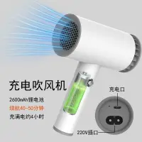 在飛比找樂天市場購物網優惠-可充電式無線吹風機電池款學生宿舍家用美術聯考吹風筒不插電靜音