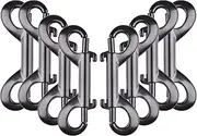 Double Ended Bolt Snap Hook Heavy Duty Dog Leash Clips, 8 Pieces Double Sided Clips, 2.8 Inches