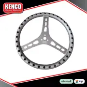 Joes / Kenco 15" lightweight Steering wheel Aluminium FLAT 3 hole Speedway Car