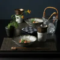 在飛比找樂天市場購物網優惠-日本製美濃燒居酒屋風杯碟餐具套裝 對杯 父親節禮物 酒杯 盤