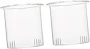Amosfun 2pcs Glass Tea Infuser Replacement for 600ml Teapot Detachable Tea Strainer Easy to Clean Fine Mesh Filter for Loose Leaf Tea for Office Home Travel