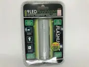 Rugged weather proof 9 LED FLASHLIGHT SENTRY for camping hunting silver